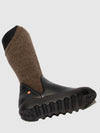 Botas com Fecho WEIL726SOF BLACK W/DK.TAUPE FELT